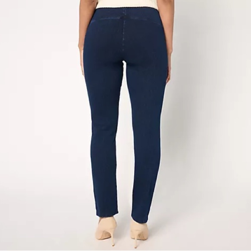 Women With Control by Renee Greenstein Tummy Control Prime Stretch Denim Pants